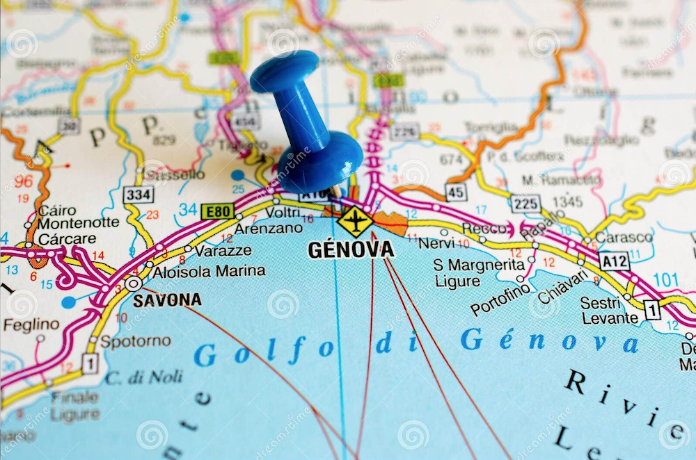 mappa genova